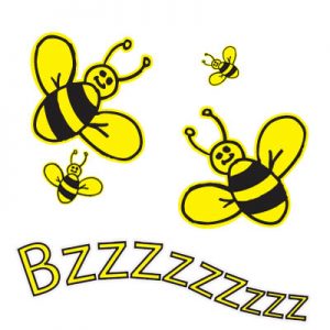 Bumble Bee Car Stickers Small Pack 14 stickers