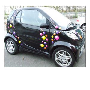 150+ Multi Coloured Bubbles - Car Stickers