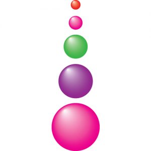 70+ Multi Coloured Bubble Stickers - Small Pack