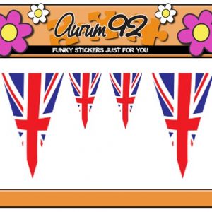 Union Jack Bunting Car Stickers