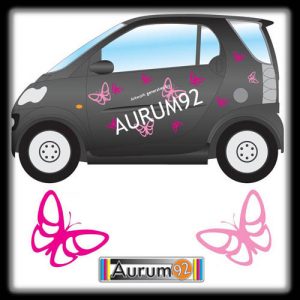 Butterfly Car Stickers x36 Any Two Colours