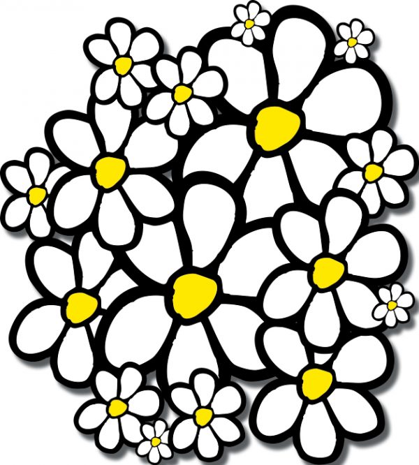 Classic Daisy Car Stickers Nursery Stickers 40+