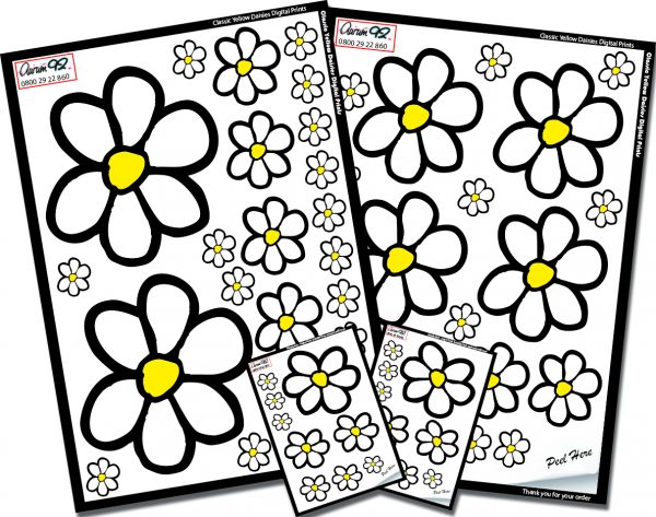 Classic Daisy Car Stickers Nursery Stickers 40+ - Image 2
