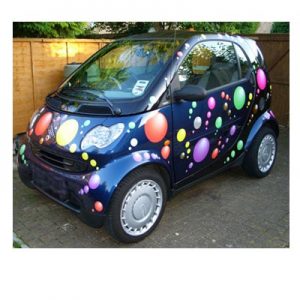 235 Multi Coloured Bubble Car Stickers LARGE SET