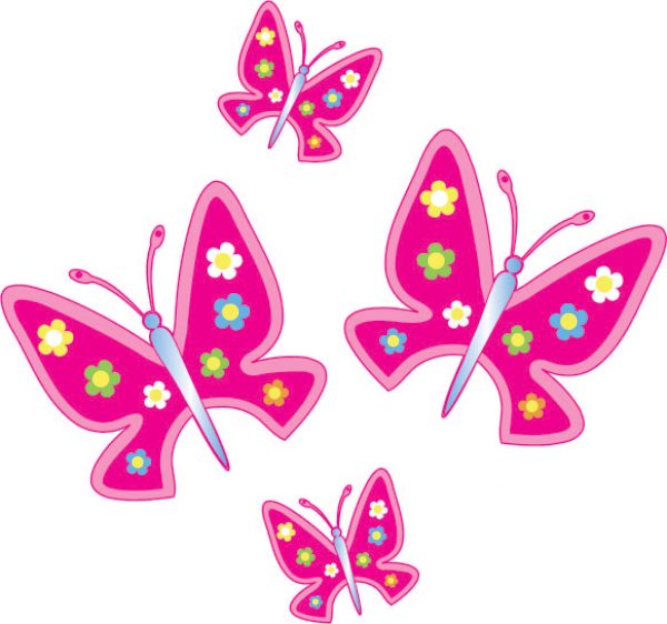 Printed Butterfly Stickers Car Sticker, Kitchen, Bathroom