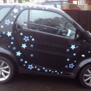 Star Car Stickers Special Edition Blue Bumper Set