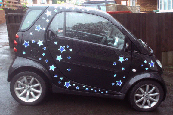 Star Car Stickers Special Edition Blue Bumper Set