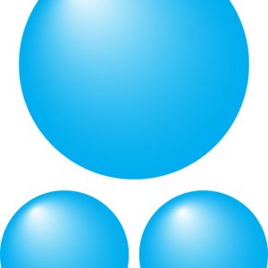 Bubble Car Stickers Graphics - Light Blue Cyan Medium Pack