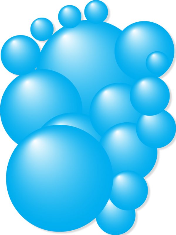 Bubble Car Stickers Graphics - Light Blue Cyan Medium Pack - Image 2