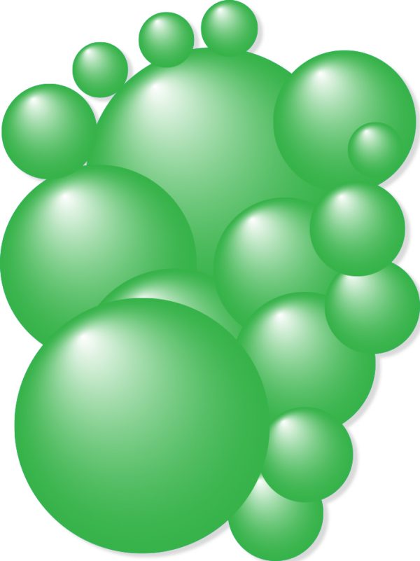 Bubble Car Stickers Graphics - Green Medium Pack - Image 2