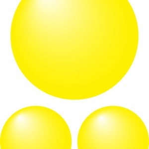 Bubble Car Stickers Graphics - Yellow Medium Pack